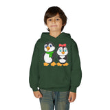 Mommy & Daddy Penguins Youth Hoodie