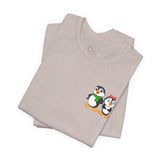 Mommy & Daddy Penguins Small Chest Print Tee