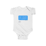 Baby-Size Quit Texting Onesie