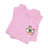 Mommy & Daddy Penguins Small Chest Print Tee