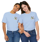 Mommy & Daddy Penguins Small Chest Print Tee