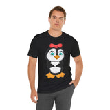 Adult-Size Mommy Penguin Tee - Leigha Marina Cartoon Design