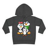 Mommy, Daddy, and Bebo Penguins Toddler Hoodie