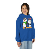 Mommy & Daddy Penguins Youth Hoodie
