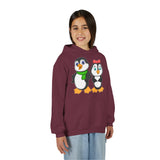 Mommy & Daddy Penguins Youth Hoodie