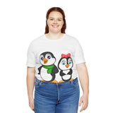 Adult-Size Tee - Leigha Marina's Mommy & Daddy Penguins