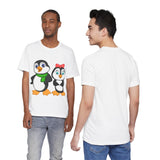 Adult-Size Tee - Leigha Marina's Mommy & Daddy Penguins