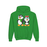 Mommy & Daddy Penguins Youth Hoodie