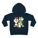 Mommy, Daddy, and Bebo Penguins Toddler Hoodie