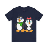 Adult-Size Tee - Leigha Marina's Mommy & Daddy Penguins