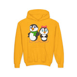 Mommy & Daddy Penguins Youth Hoodie
