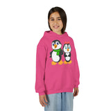 Mommy & Daddy Penguins Youth Hoodie