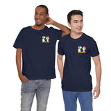 Mommy & Daddy Penguins Small Chest Print Tee