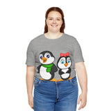 Adult-Size Tee - Leigha Marina's Mommy & Daddy Penguins
