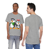 Adult-Size Tee - Leigha Marina's Mommy & Daddy Penguins