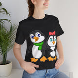 Adult-Size Tee - Leigha Marina's Mommy & Daddy Penguins