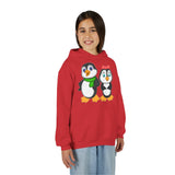 Mommy & Daddy Penguins Youth Hoodie