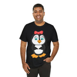 Adult-Size Mommy Penguin Tee - Leigha Marina Cartoon Design