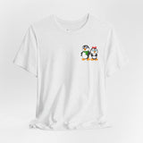 Mommy & Daddy Penguins Small Chest Print Tee