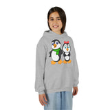 Mommy & Daddy Penguins Youth Hoodie
