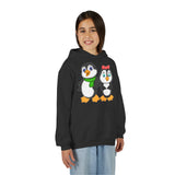 Mommy & Daddy Penguins Youth Hoodie