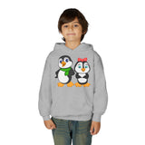 Mommy & Daddy Penguins Youth Hoodie