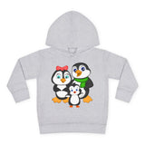 Mommy, Daddy, and Bebo Penguins Toddler Hoodie
