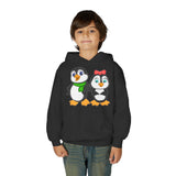 Mommy & Daddy Penguins Youth Hoodie