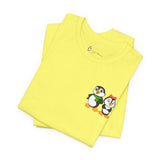 Mommy & Daddy Penguins Small Chest Print Tee