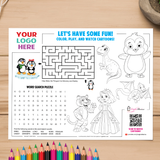 Add Your Logo Here - Kids Activity Sheets for Your Business