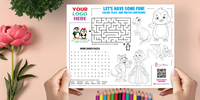 Add Your Logo Here - Kids Activity Sheets for Your Business