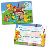 Dragons Thank You Cards for Kids, 20 Notes & 20 Envelopes