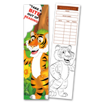 Tiger 'Take a Bite out of Reading' Coloring Bookmarks with Reading Logs (30 count)