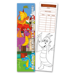 Dragons 'Reading is Always an Adventure!' Coloring Bookmarks with Reading Logs (30 count)