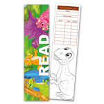 Dinosaurs 'Read' Coloring Bookmarks with Reading Logs (30 count)
