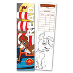 Pirate Dog 'Read' Coloring Bookmarks with Reading Logs (30 count)