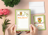 Guess Who is Almost Due Baby Shower Invitations – 20 Cards & 20 Envelopes