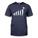 Men Short Sleeve T-Shirt Father Evolution