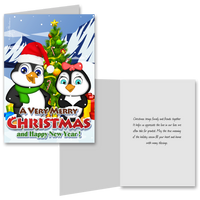 15 Greeting Cards and 15 Envelopes 'Merry Christmas and Happy New Year'