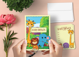 Jungle Baby Shower Invitations – 20 Cards & 20 Envelopes