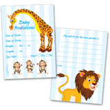 Baby Shower Predictions Guessing Game and Advice Notes for New Parents - For Boys - 40 Cards