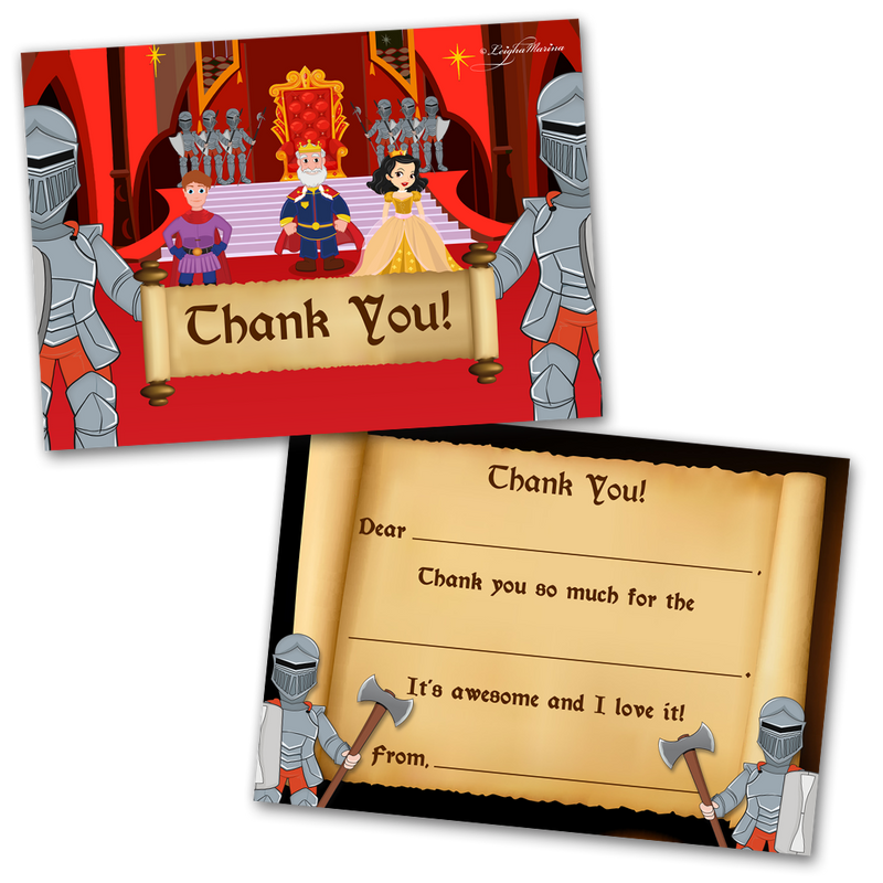 Knights Thank You Cards