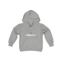 Youth-Size Penguin Family Hoodie: Cute Cartoon Penguins Design