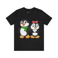 Adult-Size Tee - Leigha Marina's Mommy & Daddy Penguins