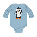 Baby-Size Long Sleeve Bodysuit - Bebo The Penguin