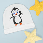 Baby Beanie Hat White - Leigha Marina's Bebo The Penguin