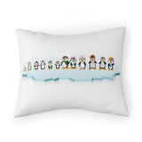Pillow Sham - Leigha Marina's Cartoon Penguins