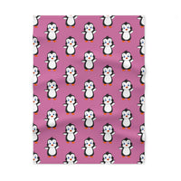 Soft Fleece Baby Blanket Light Pink - Leigha Marina's Bebo The Penguin