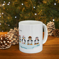 Leigha Marina's Penguin Family Ceramic Mug - 11oz