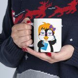 Leigha Marina's Mrs. Glacier The Teacher Penguin Ceramic Mug - 11oz